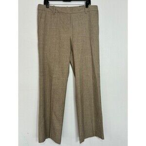 The Limited Pants Womens 12 Brown Tweed Modern Trouser Straight Leg Dress Work